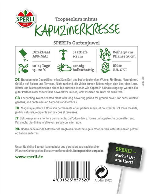 Kapuzinerkresse 'Gartenjuwel'