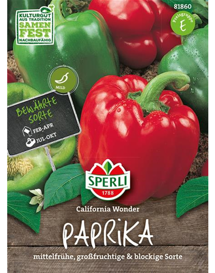 Paprika 'Californian Wonder'