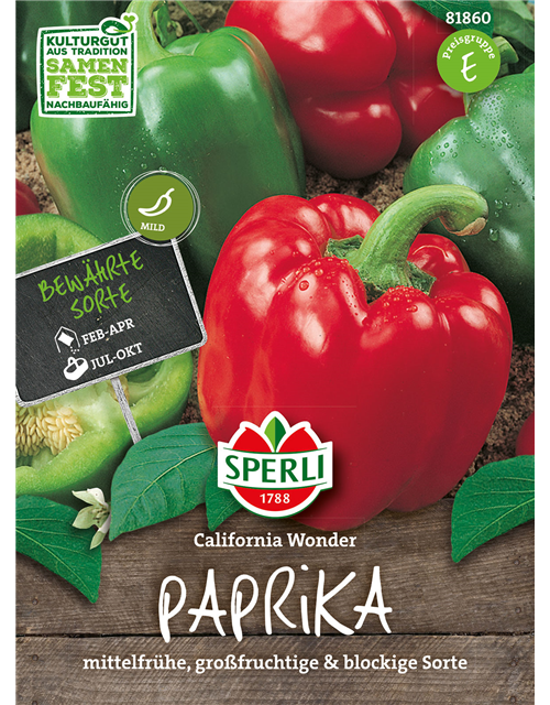 Paprika 'Californian Wonder'