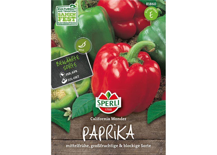 Paprika 'Californian Wonder'