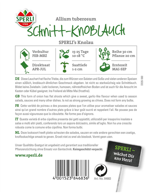 Schnittknoblauch 'Knolau'