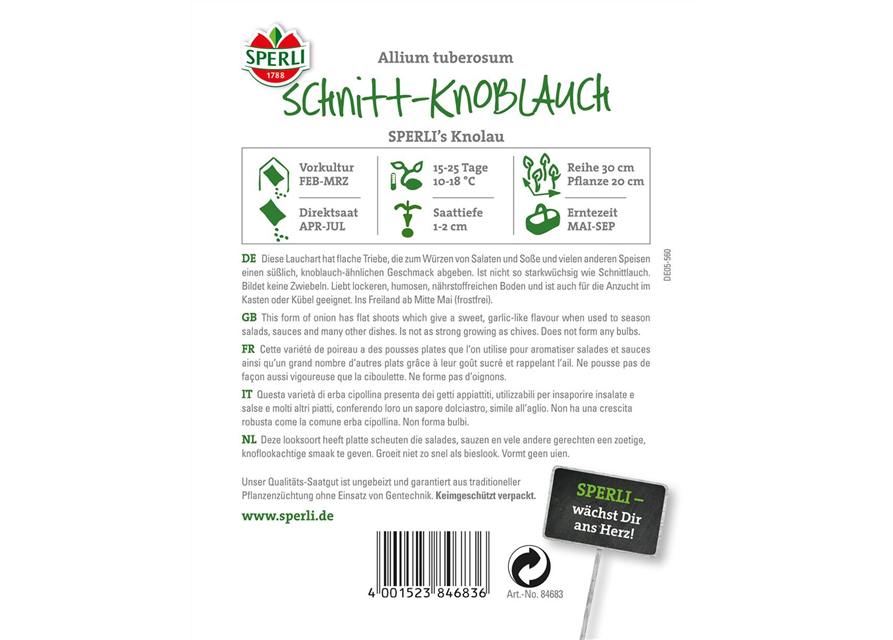 Schnittknoblauch 'Knolau'