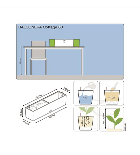 LECHUZA BALCONERA Cottage 80 