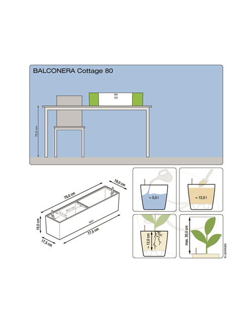 LECHUZA BALCONERA Cottage 80 