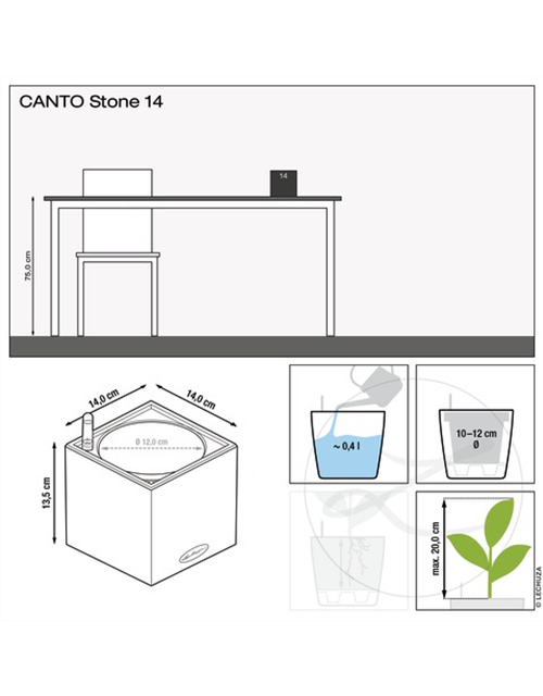 LECHUZA CANTO Stone 14 