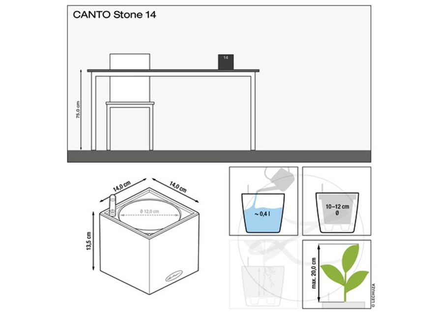 LECHUZA CANTO Stone 14 