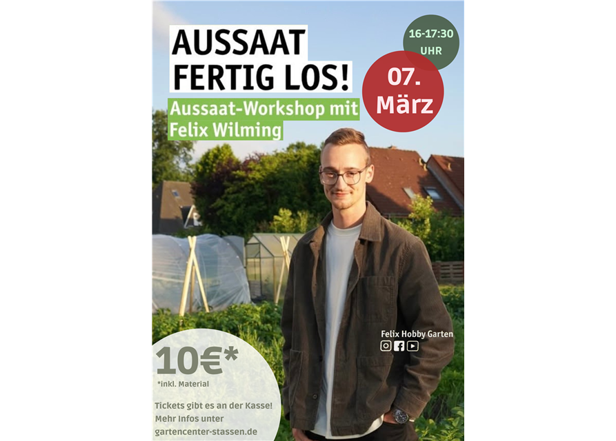 Aussaat fertig los - mit Felix Wilming