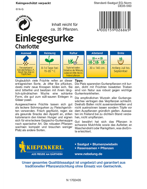 Einlege-Gurke 'Charlotte F1'