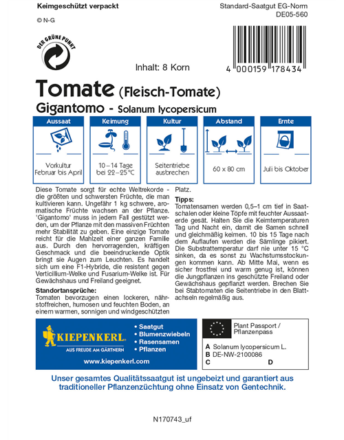 Fleischtomate 'Gigantomo F1'