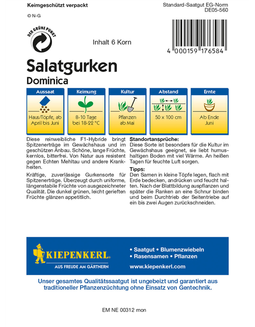 Gurke 'Dominica F1'