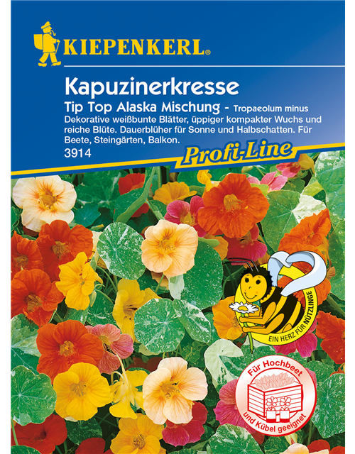 Kapuzinerkresse 'Tip-Top Alaska'