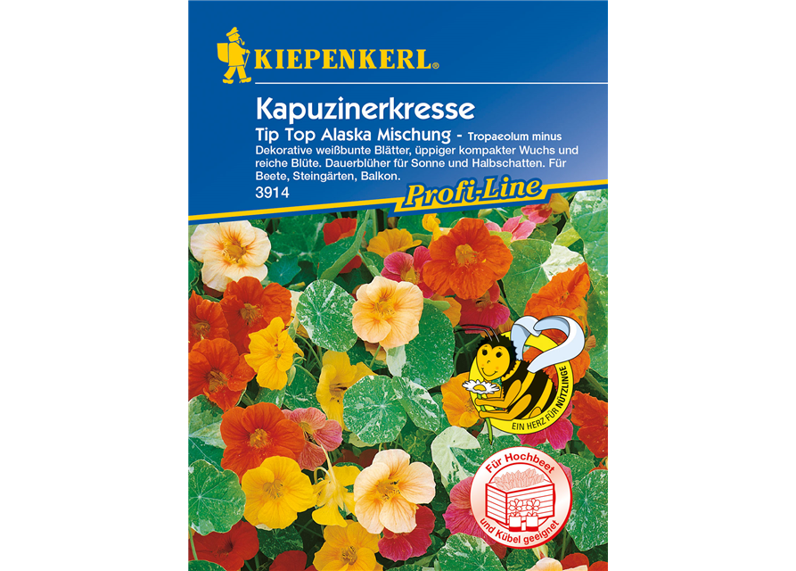 Kapuzinerkresse 'Tip-Top Alaska'