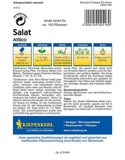 Romanasalat 'Attico'