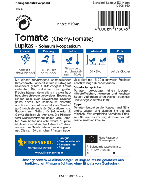 Snack-Tomate 'Lupitas F1'