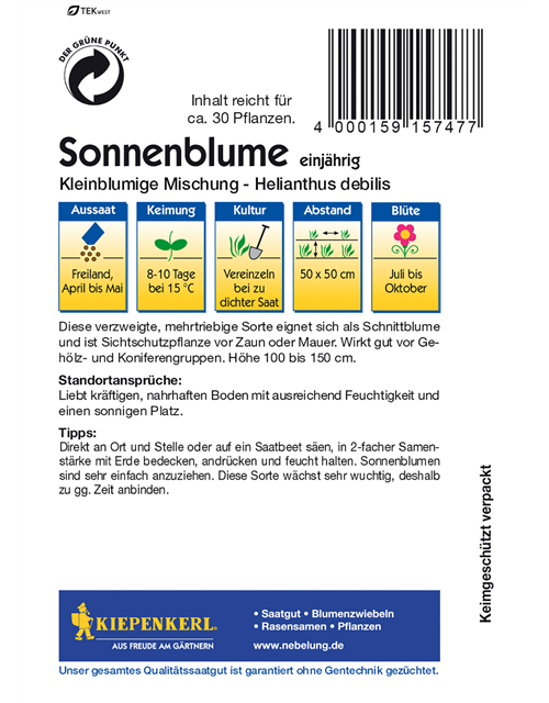 Sonnenblume 'Kleinblumige Mischung'