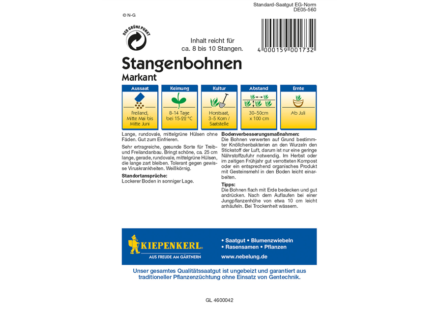 Stangenbohne 'Markant'