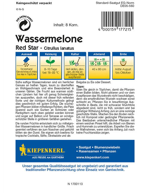 Wassermelone 'Red Star'