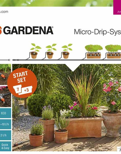 Gardena Bewässerungssystem MDS Start-Set Pflanztöpfe M