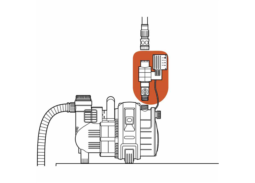 Gardena Elektronischer Druckschalter mit Trockenlaufsicherung