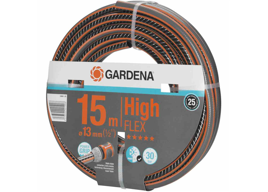 Gardena Gartenschlauch Comfort HighFlex 13 mm (1/2") 15 m mit PowerGrip 30 bar