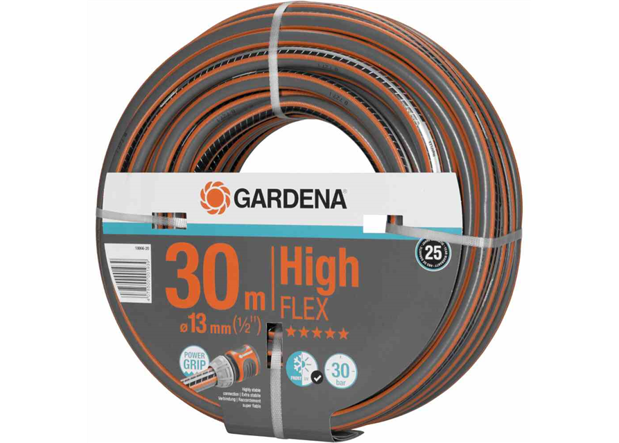 Gardena Gartenschlauch Comfort HighFlex 13 mm (1/2") 30 m mit PowerGrip 30 bar