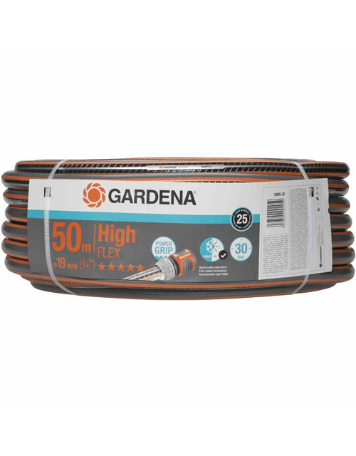 Gardena Gartenschlauch Comfort HighFlex 20 mm (3/4") 50 m mit PowerGrip 30 bar