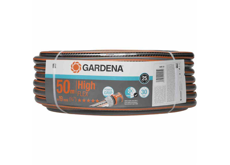 Gardena Gartenschlauch Comfort HighFlex 20 mm (3/4") 50 m mit PowerGrip 30 bar