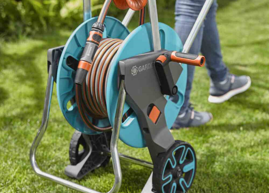 Gardena Schlauchwagen AquaRoll M Easy Set inkl. 20m Schlauch und Zubehör