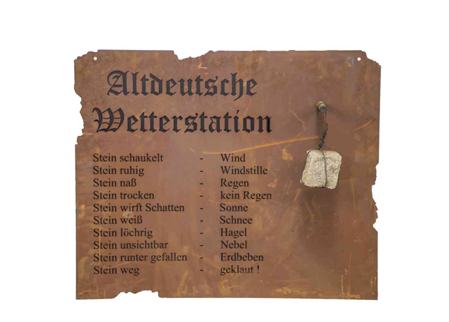 H.G-Deko Altdeutsche Wetterstation zum Hängen 80 x 70cm