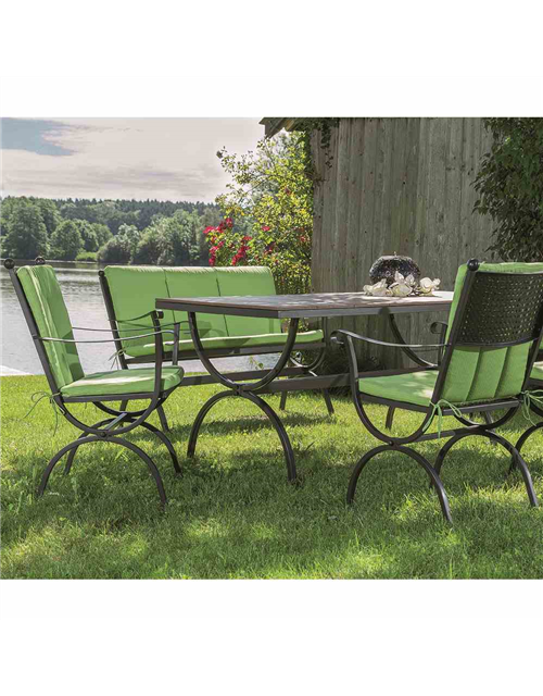 MBM Gartenbank Romeo 2-Sitzer 62 cm x 102 cm x 90 cm marrone Eisen