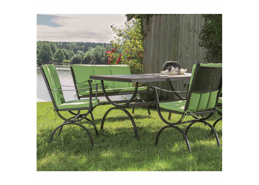 MBM Gartenbank Romeo 2-Sitzer 62 cm x 102 cm x 90 cm marrone Eisen