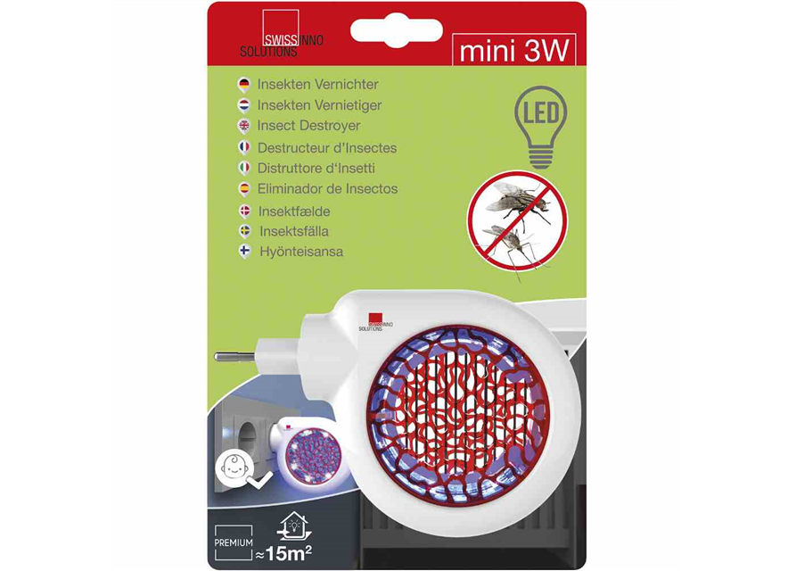 Swissinno Mini Insektenvernichter 3W LED Premium